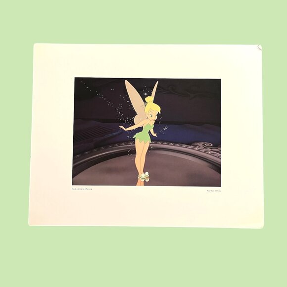 Authentic Disney Parks Preening Pixie/Tinker Bell Art Print 11x14 - Picture 2 of 2
